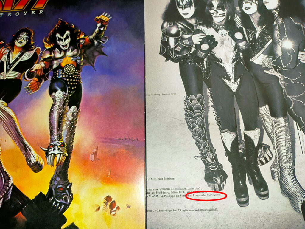 Featured In The Credits Of The Kiss Destroyer Th Anniversary Edition