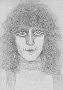 Eric Carr drawing masked