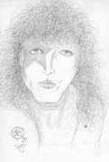 Paul Stanley drawing masked